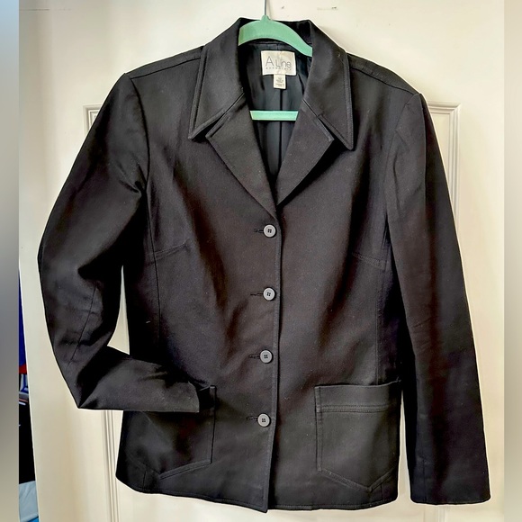 Black Anne Klein blazer - sz 12 - Picture 1 of 4